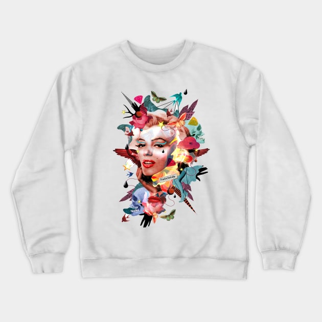 Marilyn Monroe tribute Crewneck Sweatshirt by VALENTINA BROSTEAN